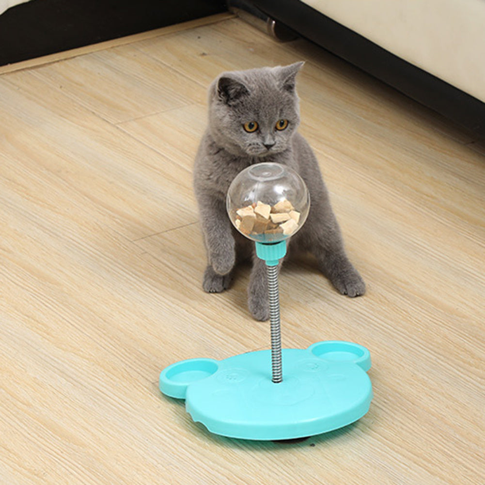 🐶✨ Fluffy Finds Presents: Pet Cat Treat Ball Feeder – Fun Tumbler Toy for Play & Training!