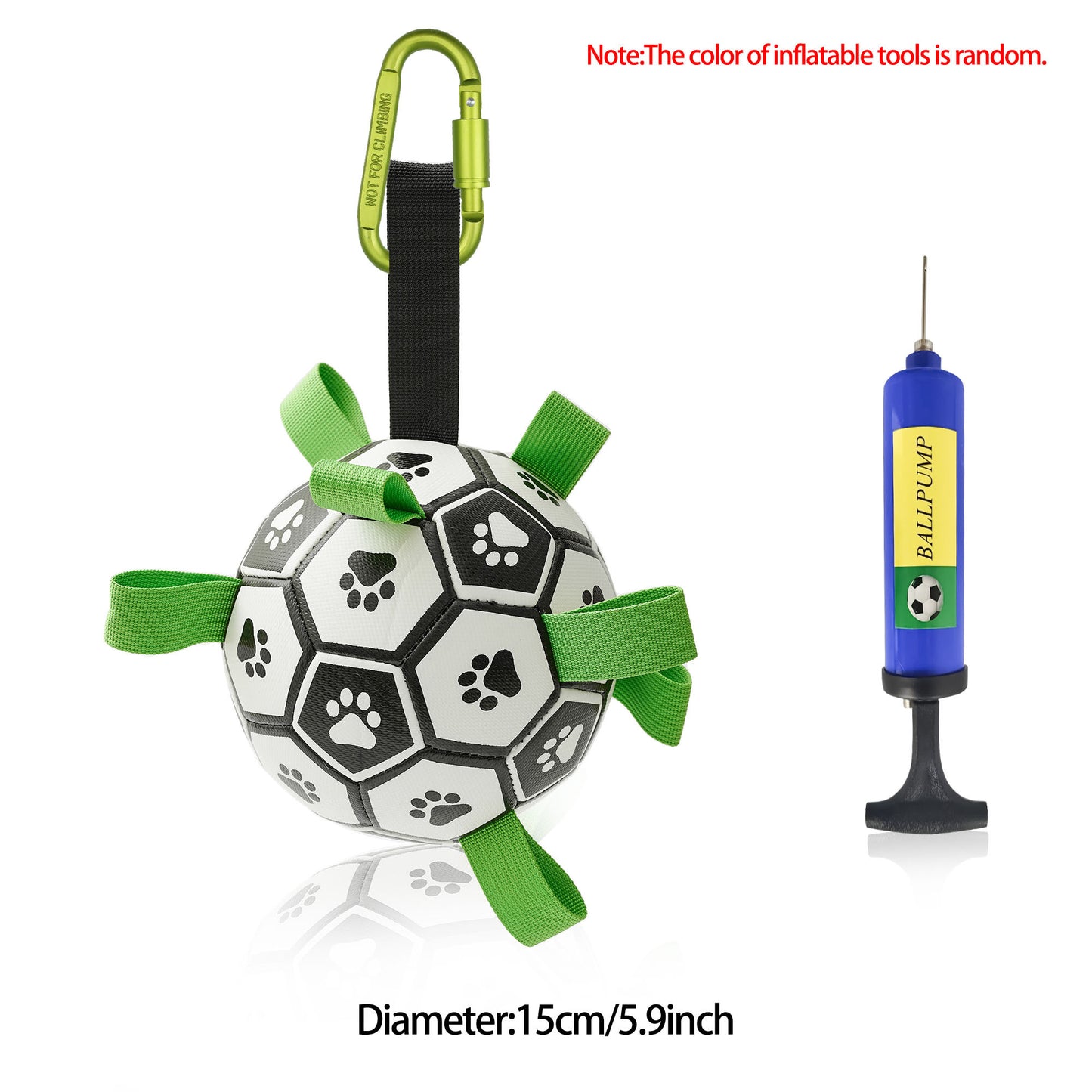 🐶✨ Fluffy Finds Presents: Interactive Dog Football Toy Soccer Ball Inflated Training Toy For Dogs Outdoor Border Collie Balls For Large Dogs Pet Supplies