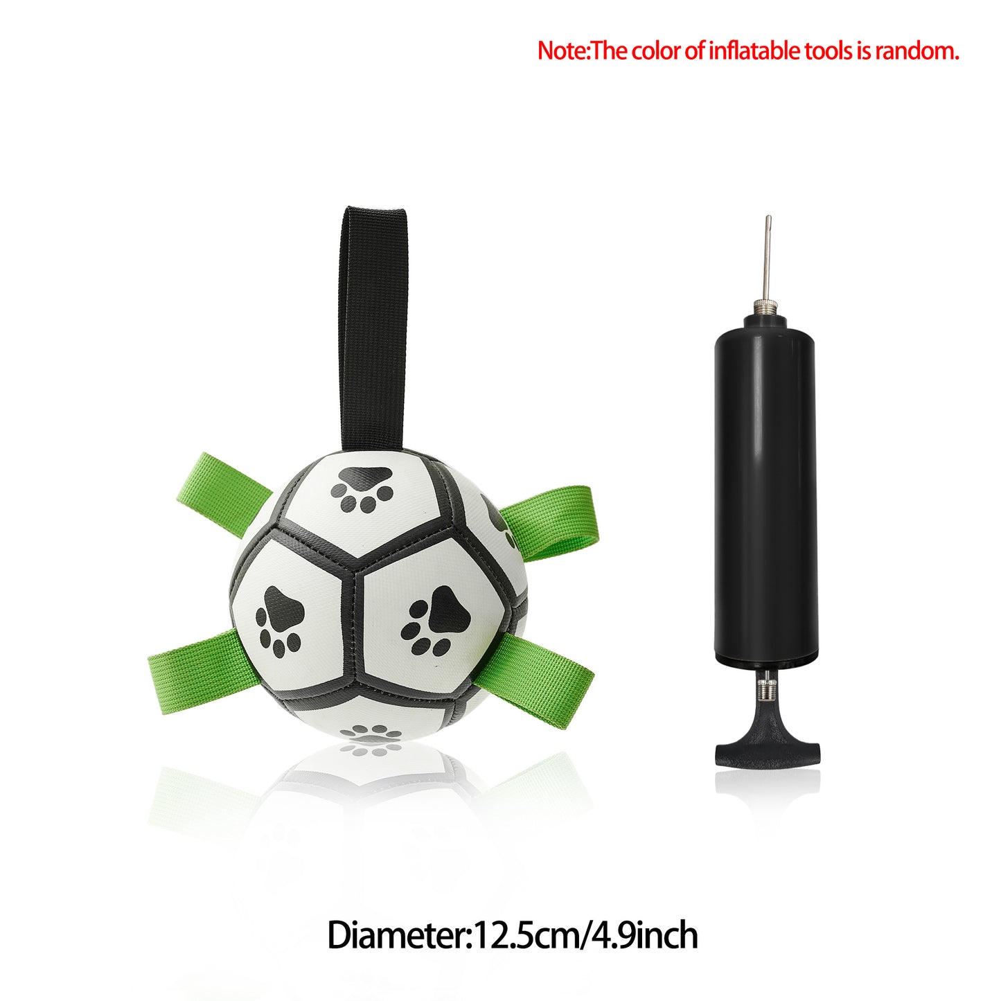 🐶✨ Fluffy Finds Presents: Interactive Dog Football Toy Soccer Ball Inflated Training Toy For Dogs Outdoor Border Collie Balls For Large Dogs Pet Supplies