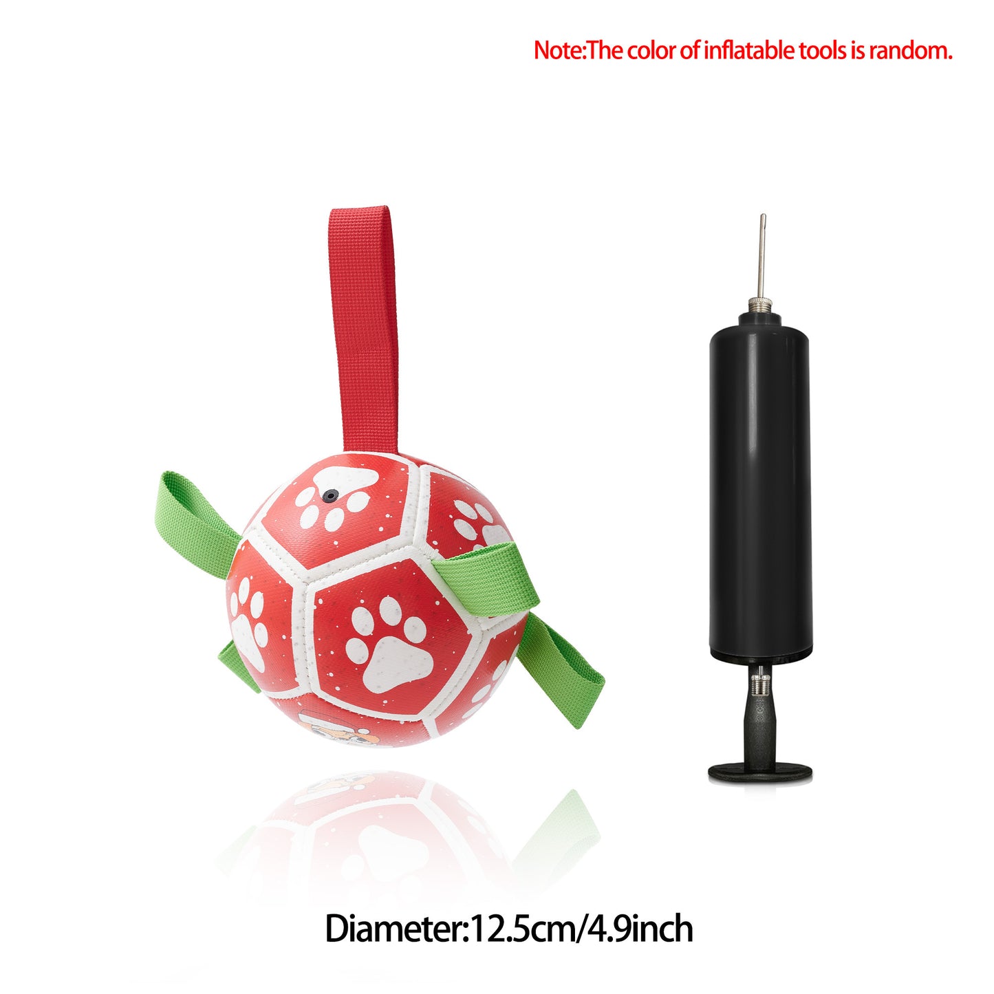 🐶✨ Fluffy Finds Presents: Interactive Dog Football Toy Soccer Ball Inflated Training Toy For Dogs Outdoor Border Collie Balls For Large Dogs Pet Supplies