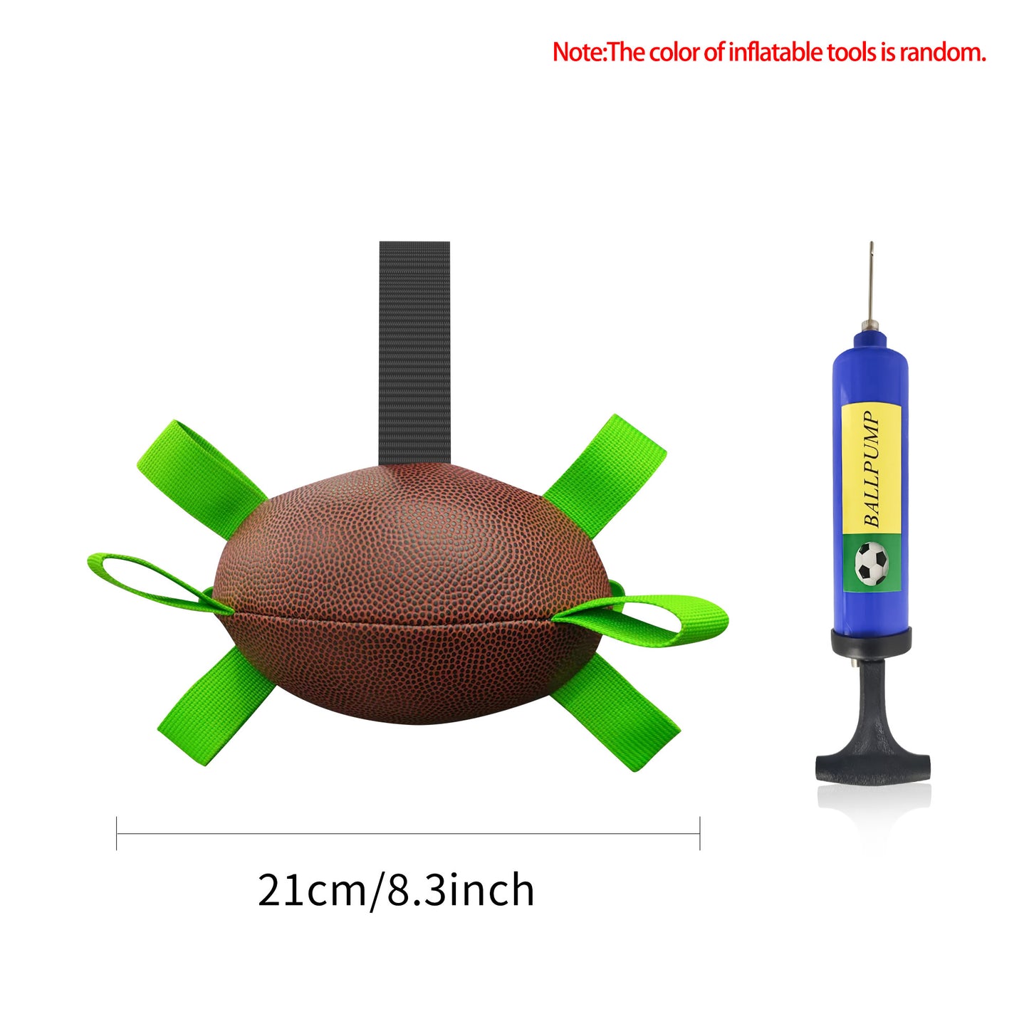 🐶✨ Fluffy Finds Presents: Interactive Dog Football Toy Soccer Ball Inflated Training Toy For Dogs Outdoor Border Collie Balls For Large Dogs Pet Supplies