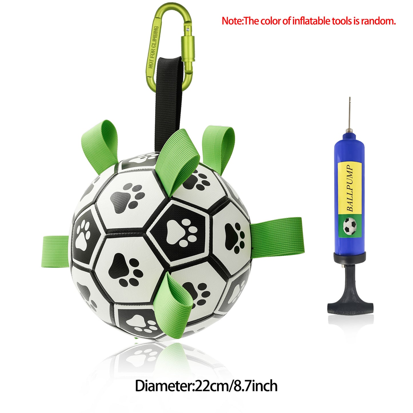 🐶✨ Fluffy Finds Presents: Interactive Dog Football Toy Soccer Ball Inflated Training Toy For Dogs Outdoor Border Collie Balls For Large Dogs Pet Supplies