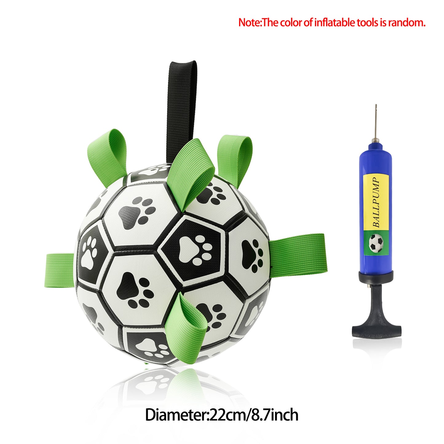 🐶✨ Fluffy Finds Presents: Interactive Dog Football Toy Soccer Ball Inflated Training Toy For Dogs Outdoor Border Collie Balls For Large Dogs Pet Supplies
