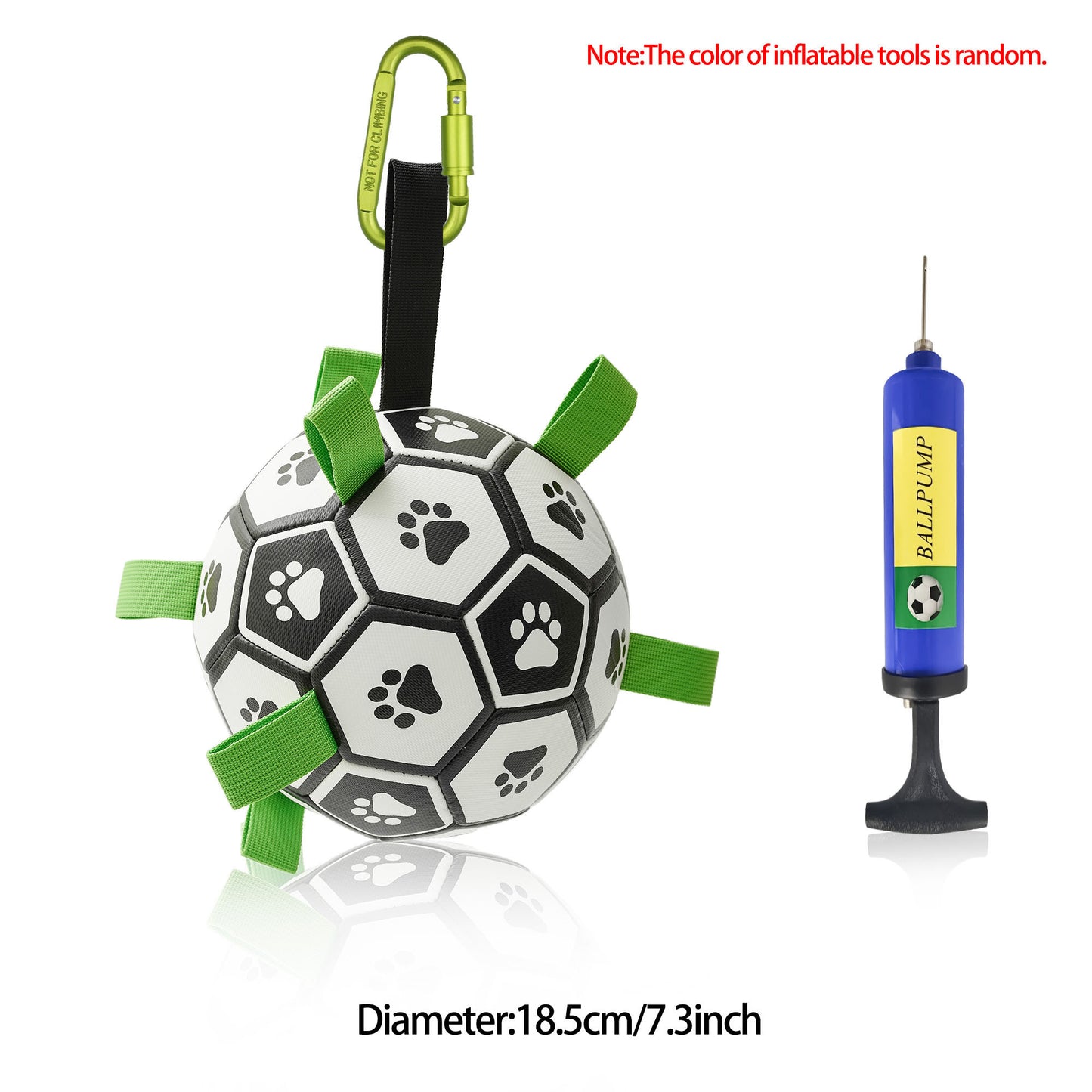 🐶✨ Fluffy Finds Presents: Interactive Dog Football Toy Soccer Ball Inflated Training Toy For Dogs Outdoor Border Collie Balls For Large Dogs Pet Supplies