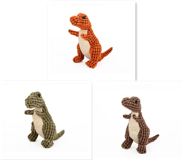 🐶✨ Fluffy Finds Presents: DinoPlush™ Interactive Dog Toy – Soft Squeaky Chew Toy for Large & Small Dogs