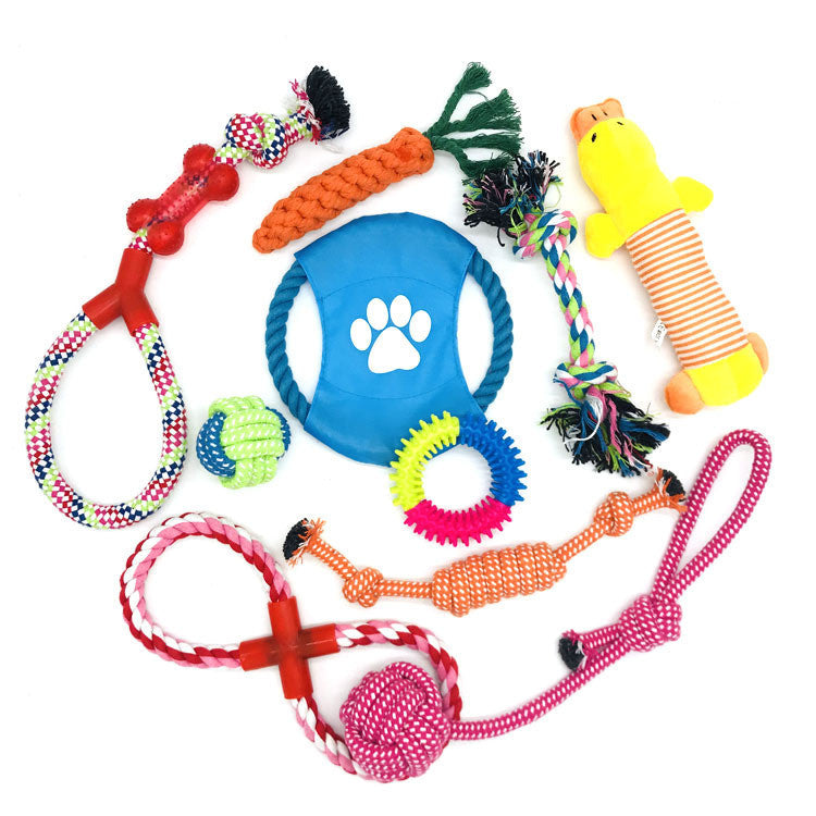 🐶✨ Fluffy Finds Presents: Pet Toy Set – Durable Cotton Rope