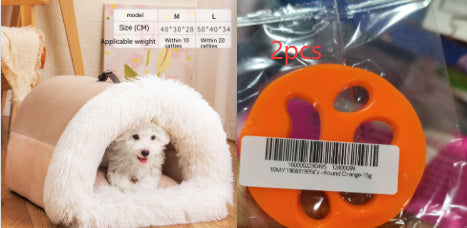 🐶✨ Fluffy Finds Presents: CozySplice™ Portable Pet Nest – Warm, Plush & Moisture-Proof Bed for Cats & Dogs