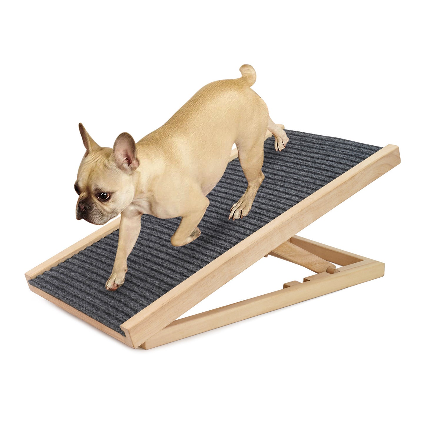 🐶✨ Fluffy Finds Presents: Solid Wood Adjustable Dog Ladder Sofa