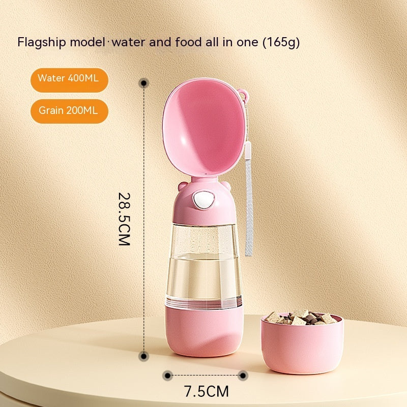 🐶✨ Fluffy Finds Presents: Portable Water Bottle Food And Water Container For Pet Pets
