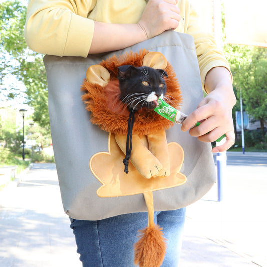 🐶✨ Fluffy Finds Presents: Soft Pet Carriers Lion Design