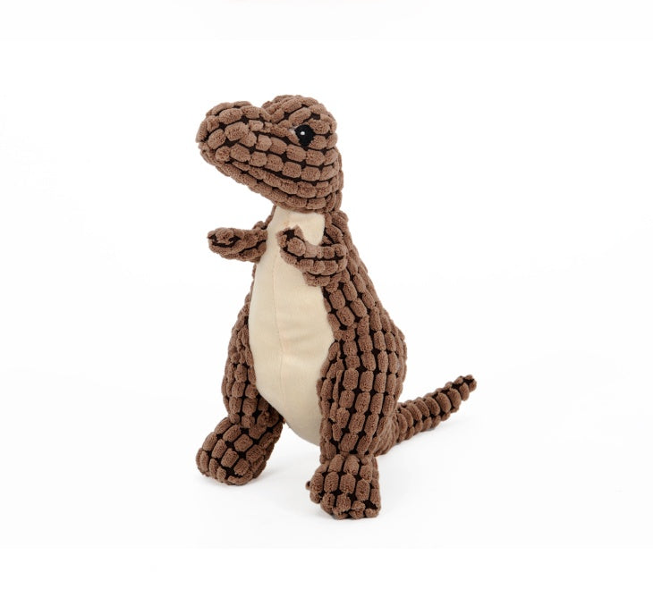 🐶✨ Fluffy Finds Presents: DinoPlush™ Interactive Dog Toy – Soft Squeaky Chew Toy for Large & Small Dogs