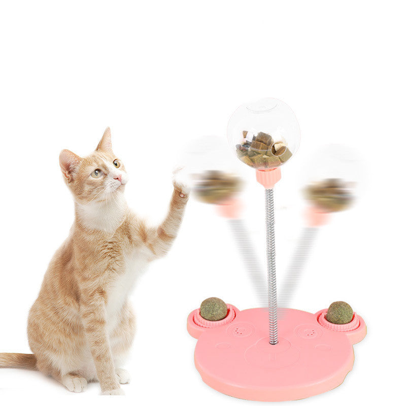 🐶✨ Fluffy Finds Presents: Pet Cat Treat Ball Feeder – Fun Tumbler Toy for Play & Training!