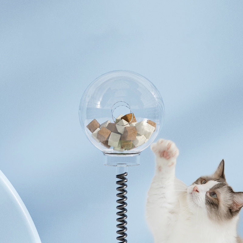 🐶✨ Fluffy Finds Presents: Interactive 2-in-1 Turntable & Ball Toy for Small Pets