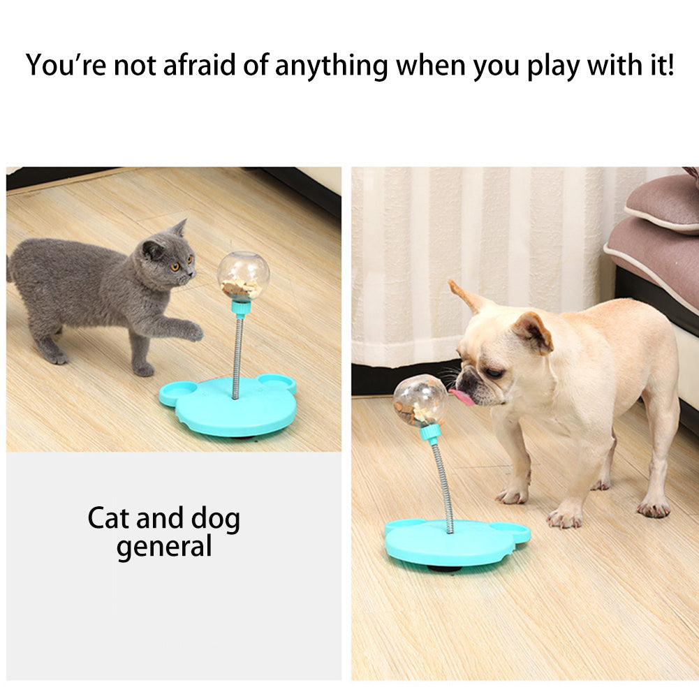 🐶✨ Fluffy Finds Presents: Pet Cat Treat Ball Feeder – Fun Tumbler Toy for Play & Training!