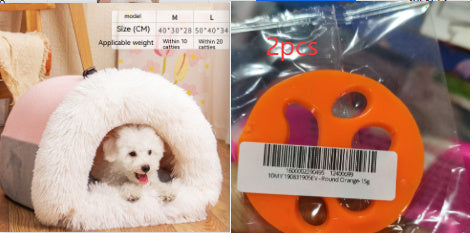 🐶✨ Fluffy Finds Presents: CozySplice™ Portable Pet Nest – Warm, Plush & Moisture-Proof Bed for Cats & Dogs