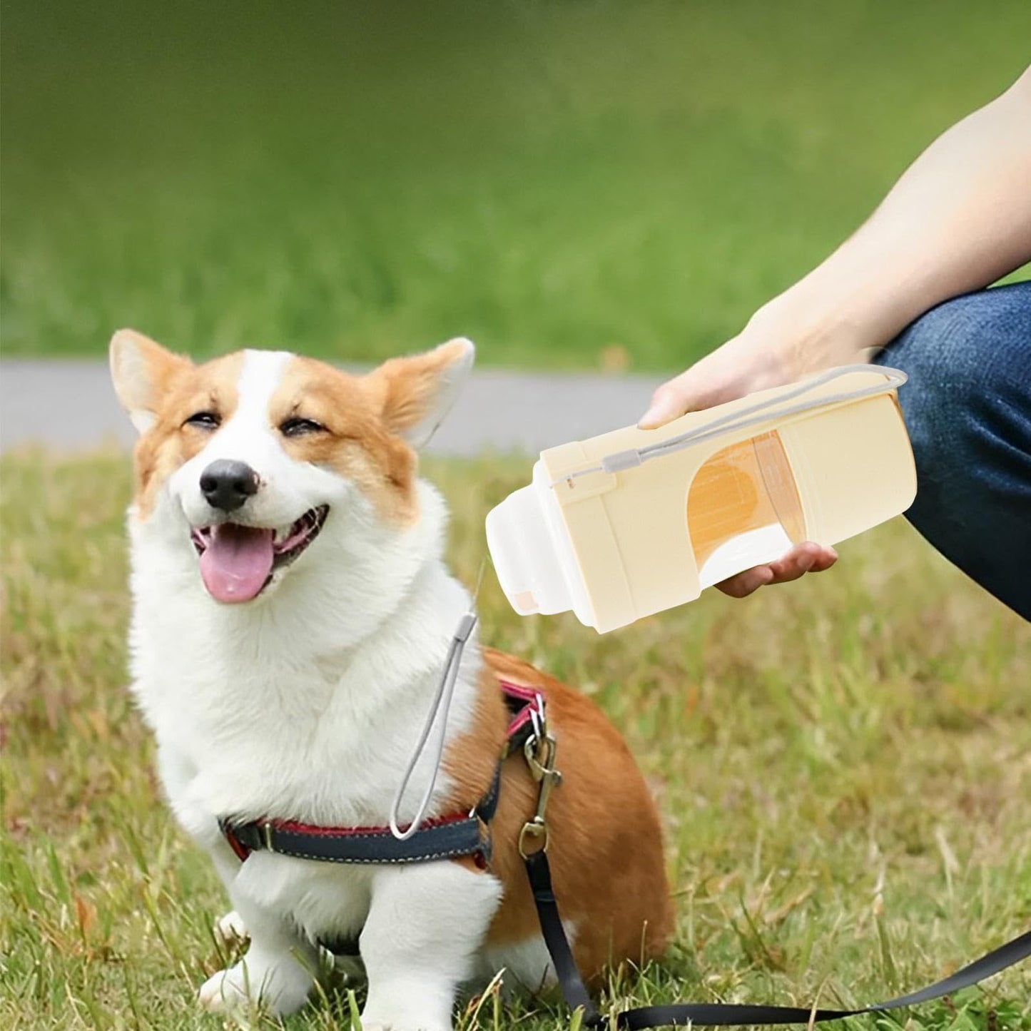 🐶✨ Fluffy Finds Presents: Pet 2 In 1 Travel Dog Water Bottle