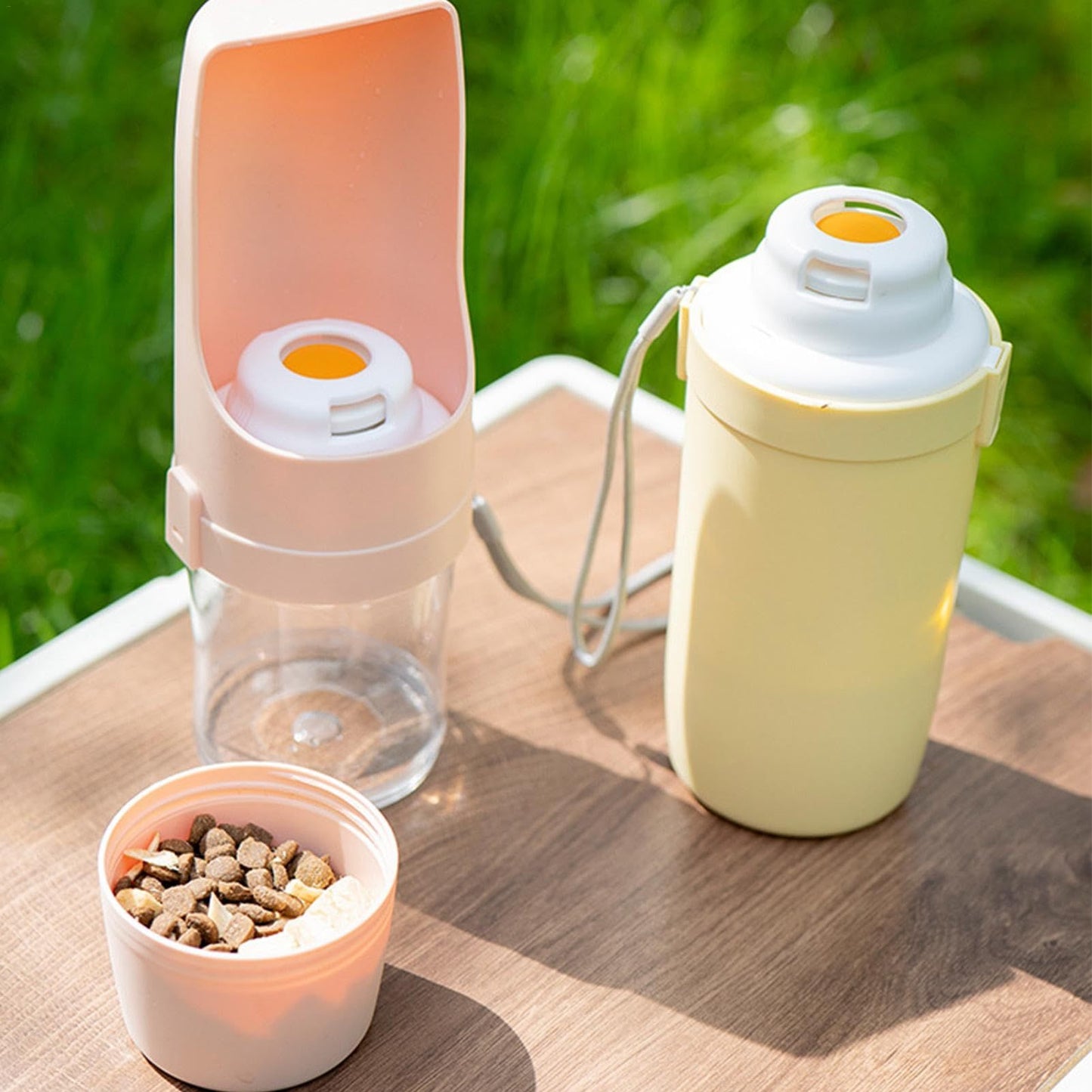 🐶✨ Fluffy Finds Presents: Pet 2 In 1 Travel Dog Water Bottle