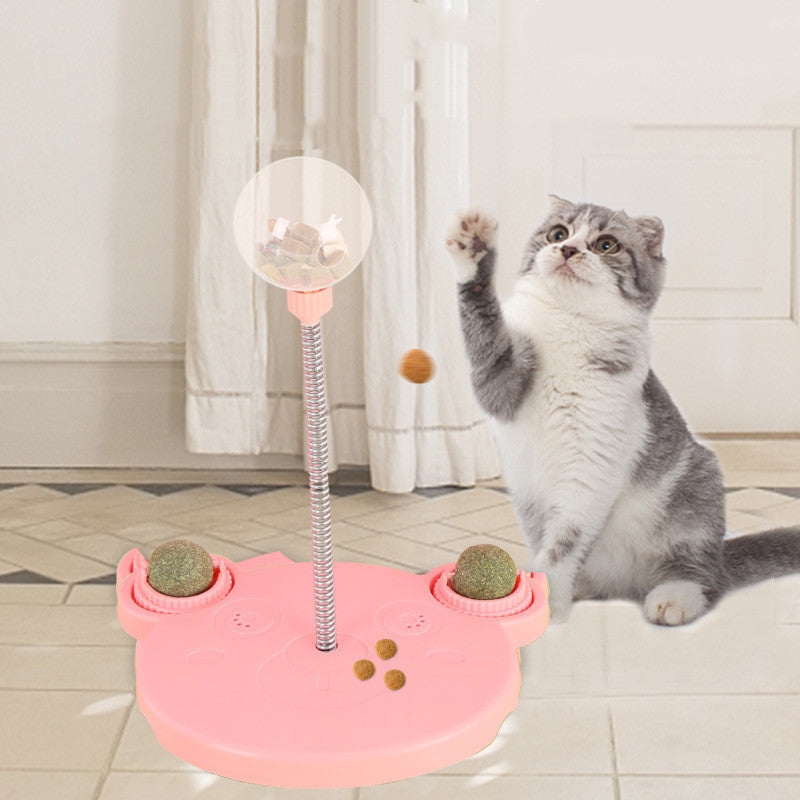 🐶✨ Fluffy Finds Presents: Pet Cat Treat Ball Feeder – Fun Tumbler Toy for Play & Training!