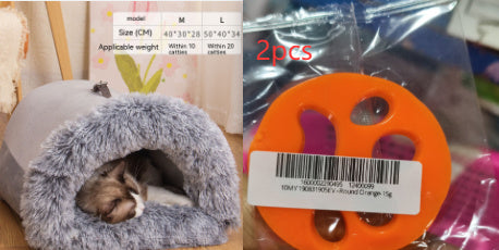 🐶✨ Fluffy Finds Presents: CozySplice™ Portable Pet Nest – Warm, Plush & Moisture-Proof Bed for Cats & Dogs
